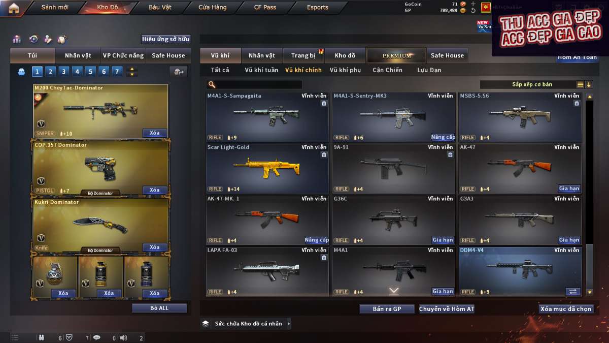 shop acc cf uy tin gia re